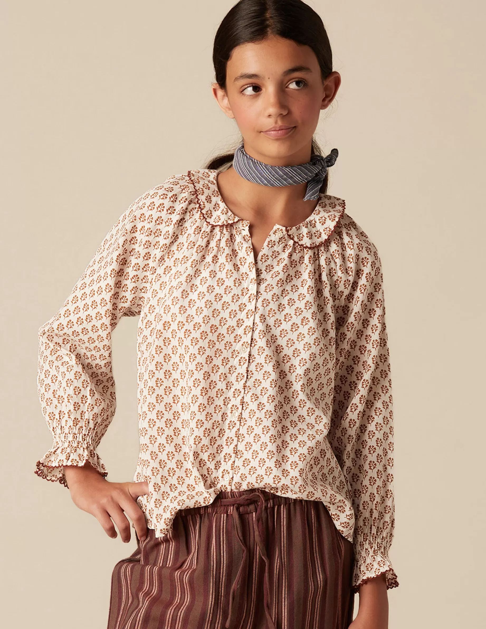 camisa_cruda_flor_marrn_2.webp Cheap NÍCOLI CAMISA CRUDA FLOR MARRÓN Crudos